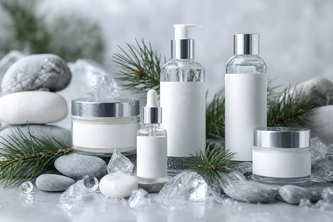 Кейс косметического бренда: северная натуральная косметика, упаковка и premium beauty-съёмка